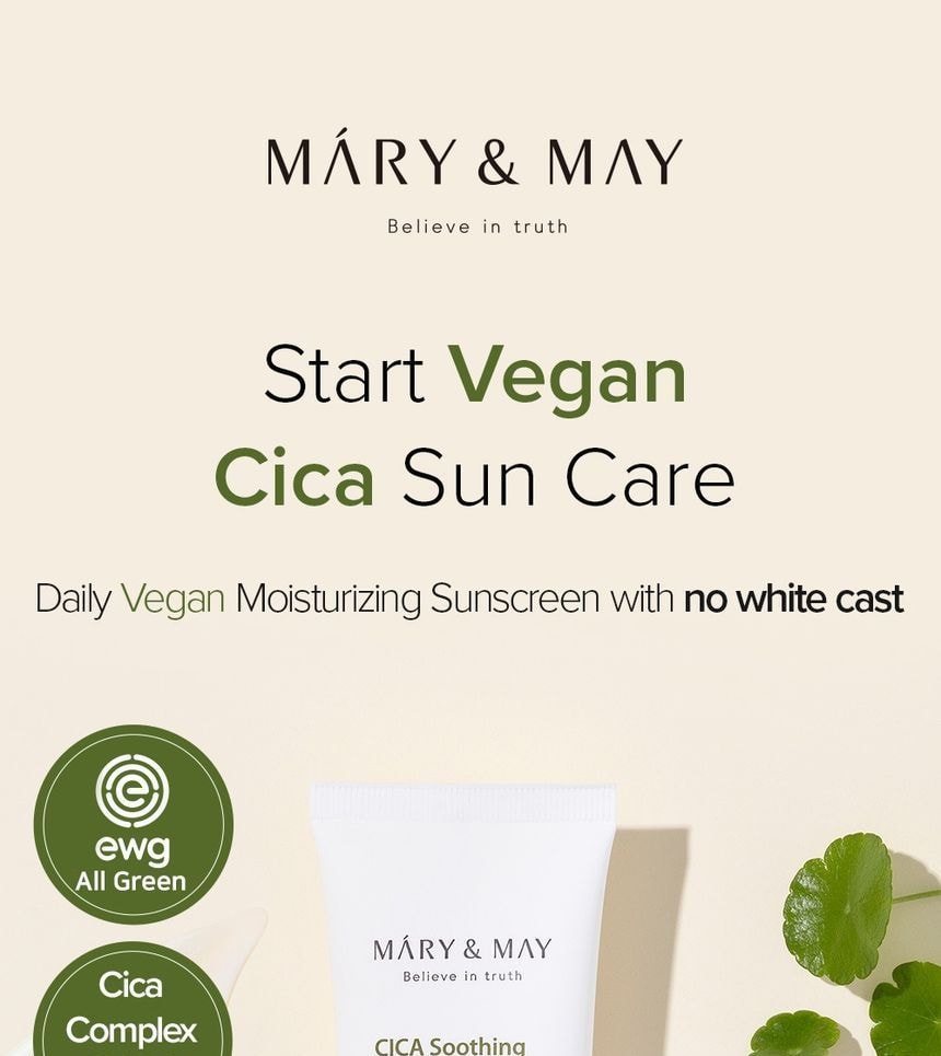 Mary&May - Cica Soothing Sun Cream 2pcs Bundle Set (50ml x 2 pcs)