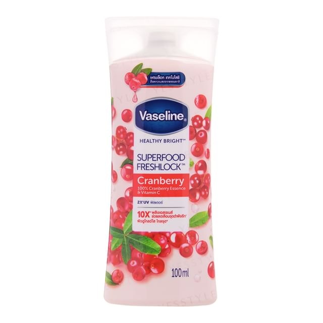 Vaseline - Healthy Bright Superfood Freshlock 100% Cranberry Essence & Vitamin C Body Lotion 100ml