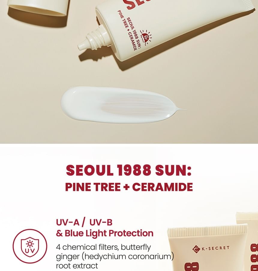 KSECRET - YesStyle Exclusive SEOUL 1988 Sun : Pine Tree + Ceramide Mini (15ml)