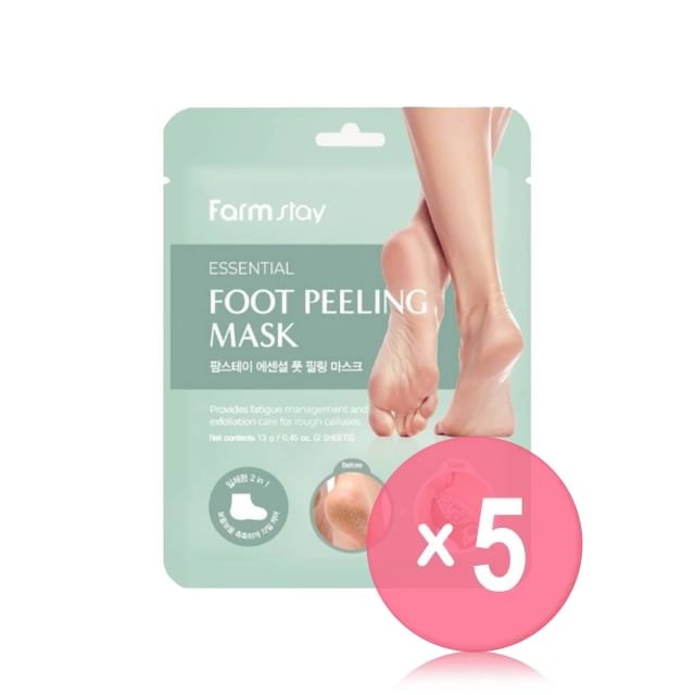 Farmstay - Essential Foot Peeling Mask 5pcs Bundle Set