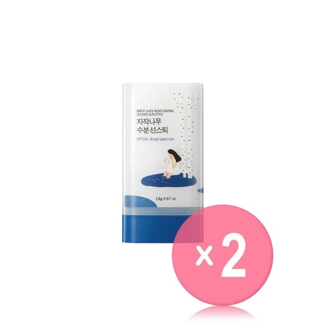 ROUND LAB - Birch Juice Moisturizing UVLock Sun Stick 2pcs Bundle Set