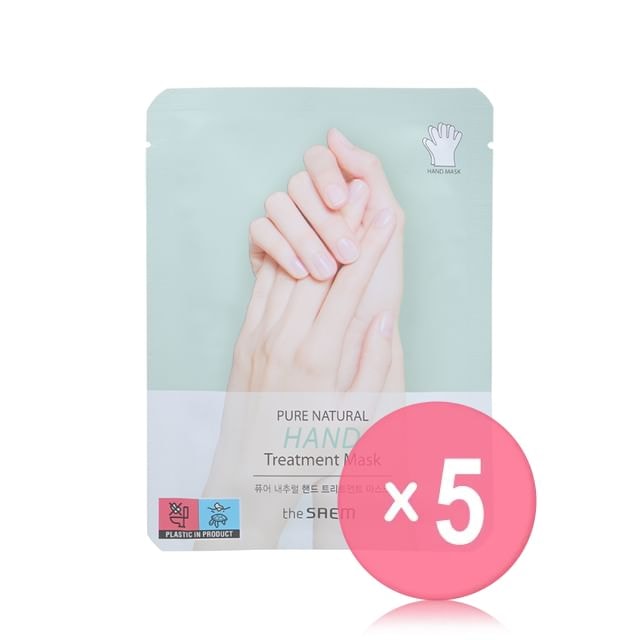 The Saem - Pure Natural Hand Treatment Mask 5pcs Bundle Set