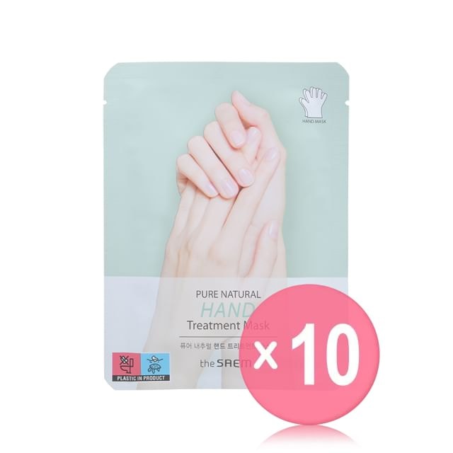 The Saem - Pure Natural Hand Treatment Mask 10pcs Bundle Set