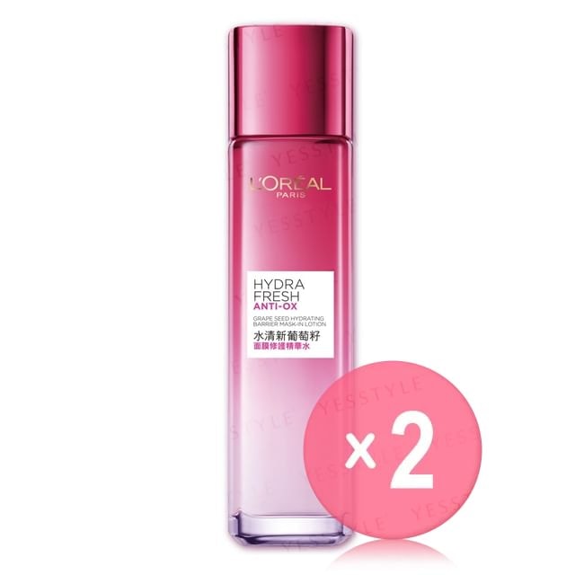 L'OREAL PARIS - Hydra Fresh Anti-Ox Grape Seed Hydrating Barrier Mask-In-Lotion 2pcs Bundle Set