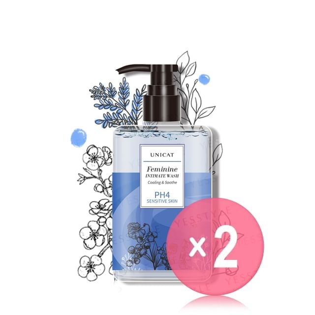 UNICAT - Feminine Intimate Wash Cassis Perfume 2pcs Bundle Set