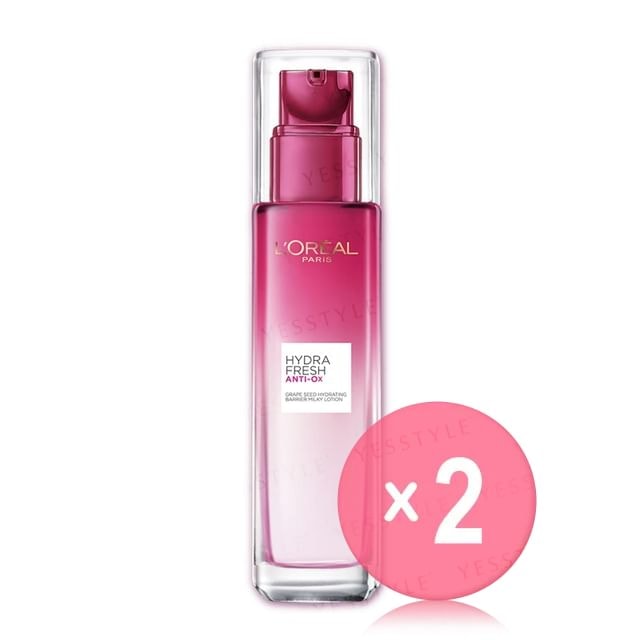 L'OREAL PARIS - Hydra Fresh Anti-Ox Grape Seed Hydrating Barrier Milky Lotion 2pcs Bundle Set