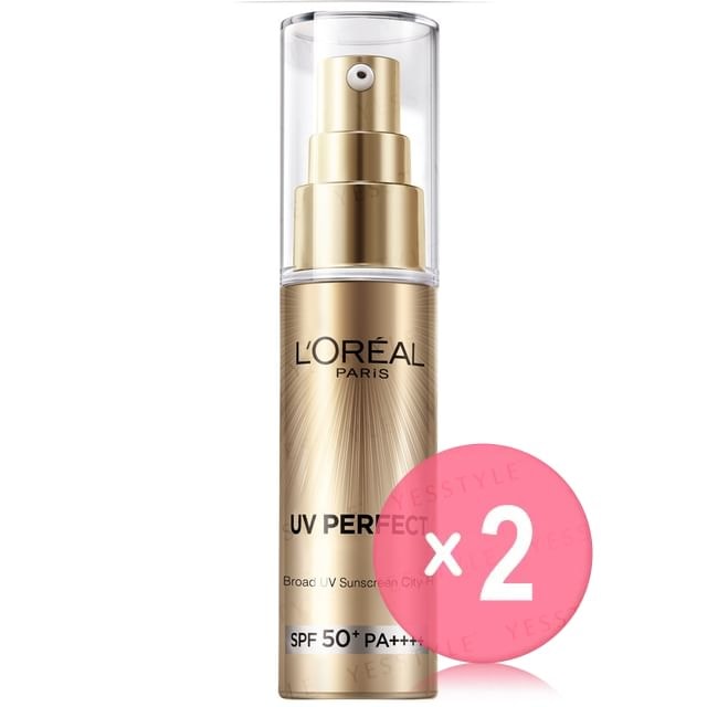 L'OREAL PARIS - UV Perfect Broad UV Sunscreen City Resist SPF 50+ PA++++ 2pcs Bundle Set
