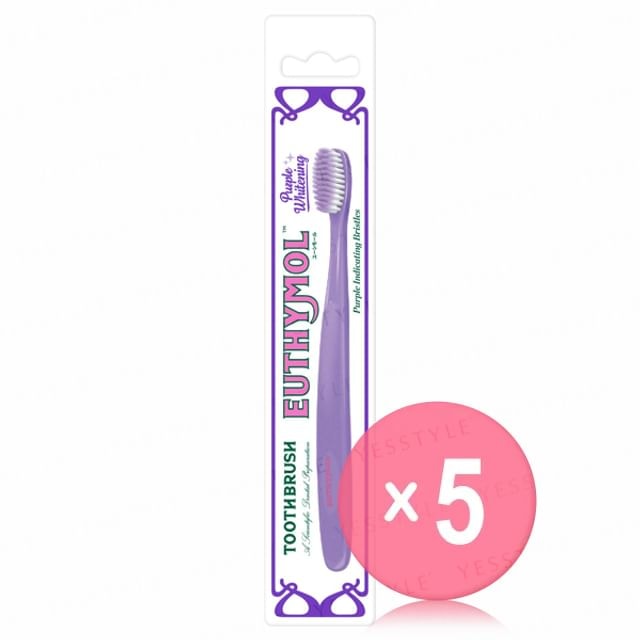 Ginza Stefany Tokyo - EUTHYMOL Whitening Purple Toothbrush 5pcs Bundle Set