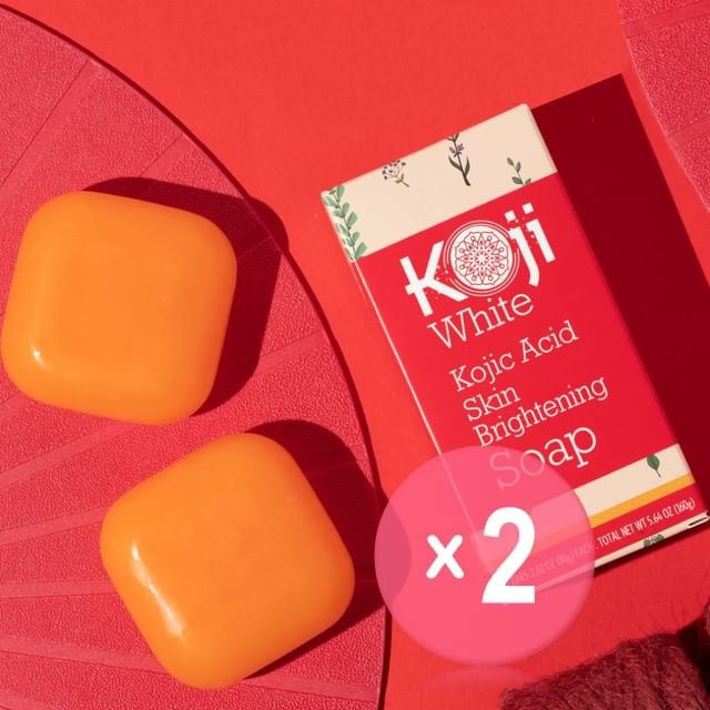 Koji White - Kojic Acid Skin Brightening Soap 2pcs Bundle Set