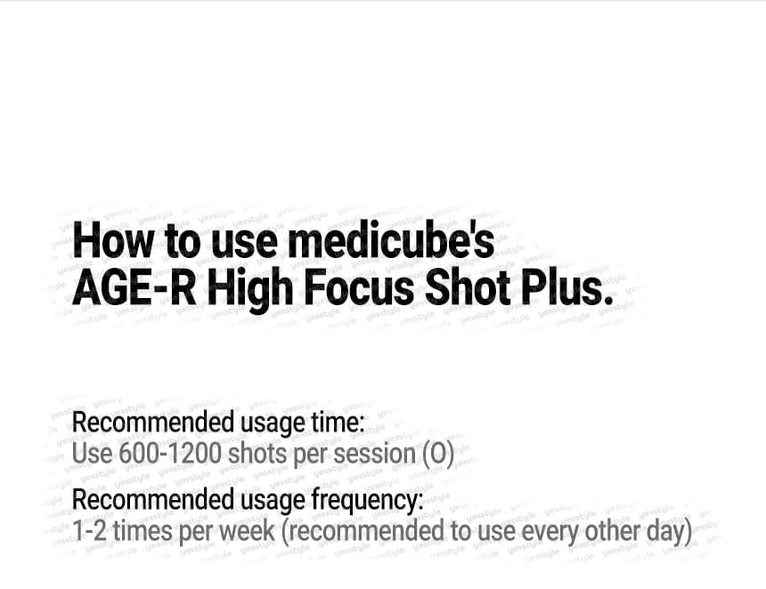 medicube - High Focus Shot Plus White Edition