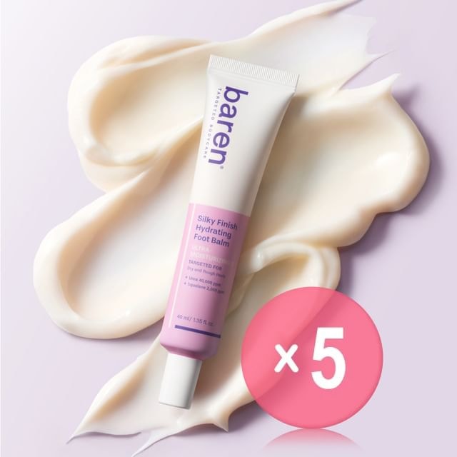 baren - Silky Finish Hydrating Foot Balm 5pcs Bundle Set