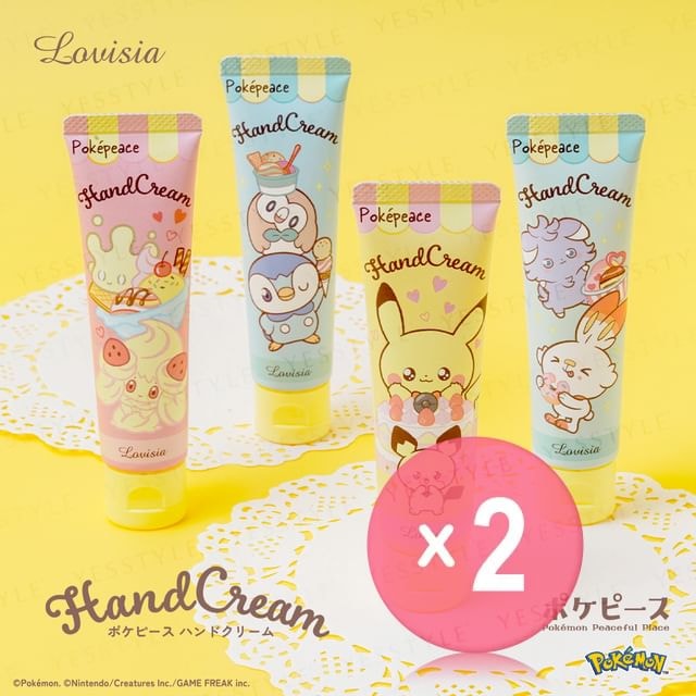 Lovisia - Pokemon Pokepeace Hand Cream 2pcs Bundle Set