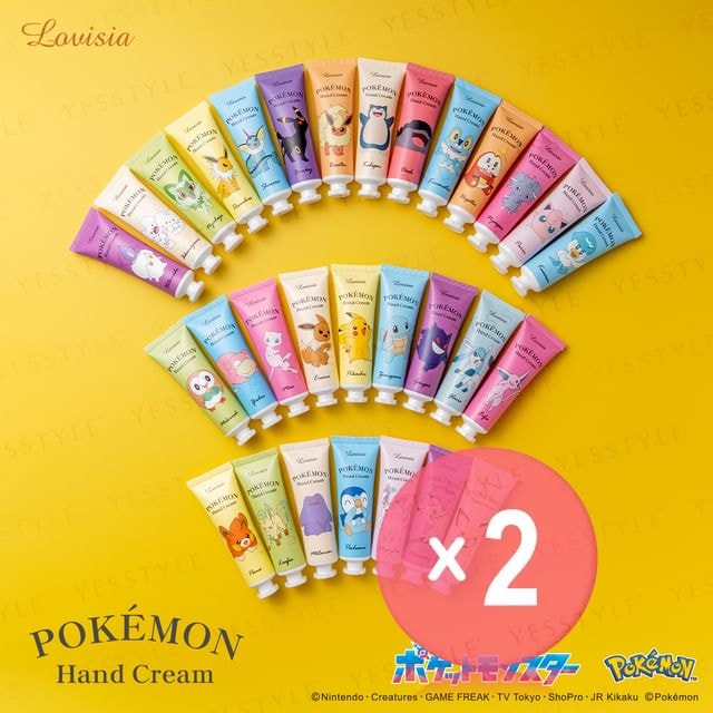 Lovisia - Pokemon Hand Cream 02 2pcs Bundle Set