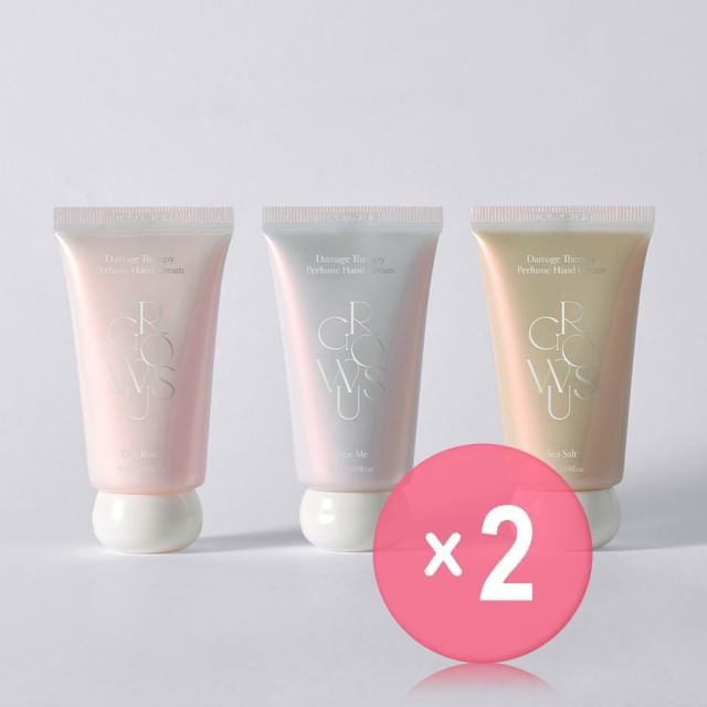 GROWUS - Damage Therapy Perfume Hand Cream - 3 Types 2pcs Bundle Set