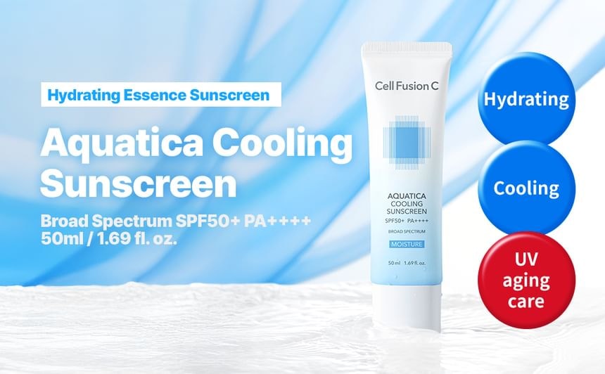 Cell Fusion C - Aquatica Cooling Sunscreen 2pcs Bundle Set (50ml x 2 pcs)