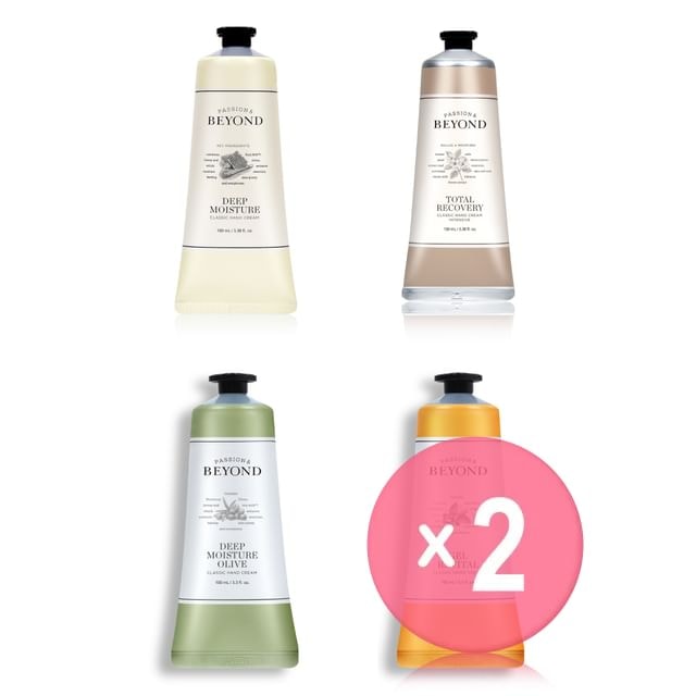BEYOND - Classic Hand Cream Jumbo - 4 Types 2pcs Bundle Set