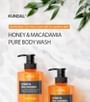 KUNDAL - Honey & Macadamia Pure Natural Moisturizing Refreshing Body Wash - 7 Types 2pcs Bundle Set
