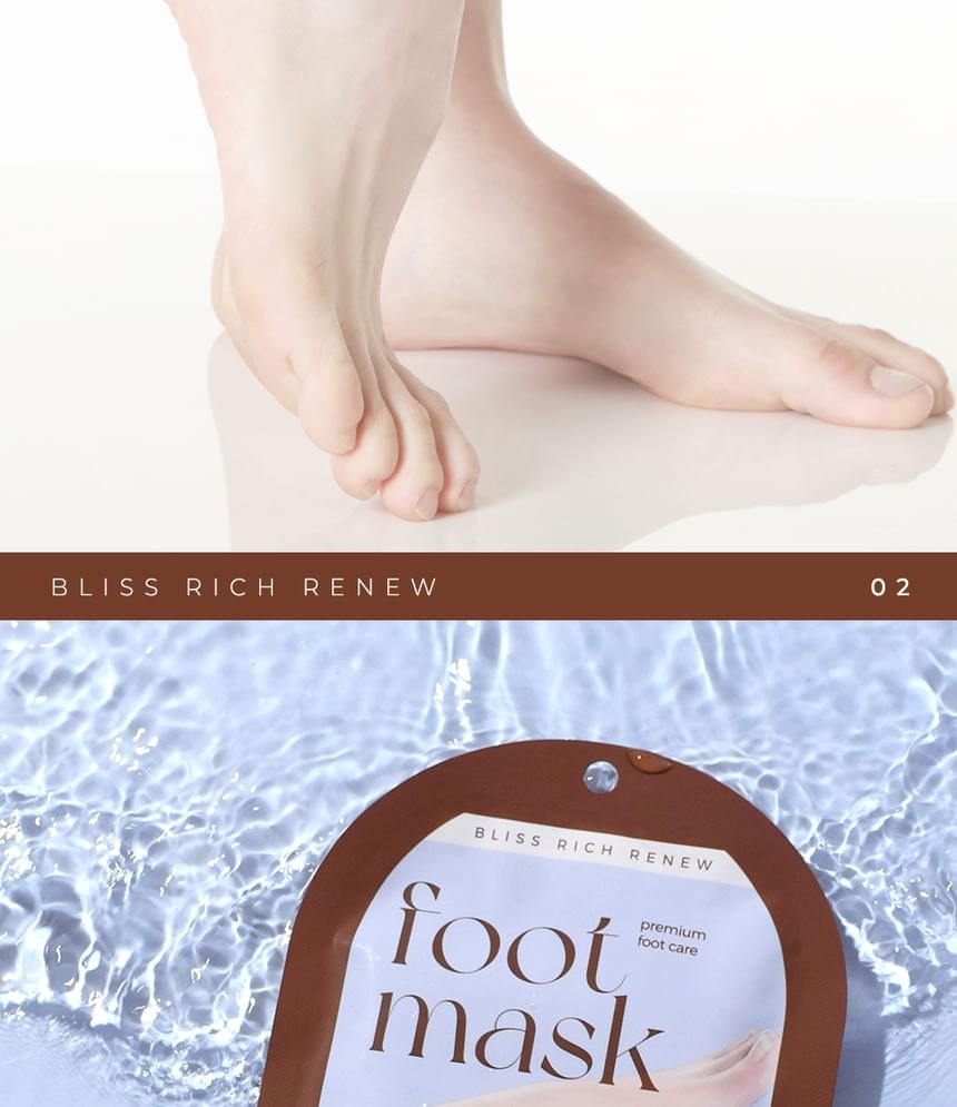 Pretty skin - Bliss Rich Renew Foot Mask 10pcs Bundle Set (16ml x 1 pair x 10 pcs)