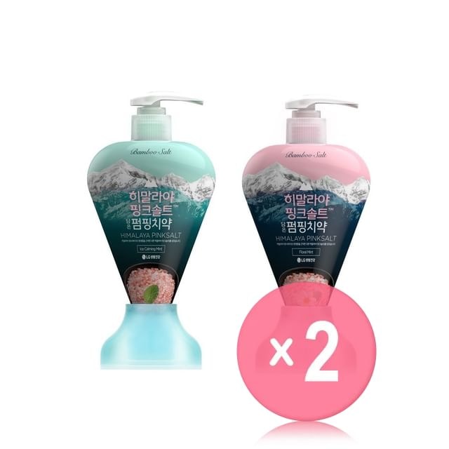 HIMALAYA PINKSALT - Pumping Toothpaste - 2 Types 2pcs Bundle Set