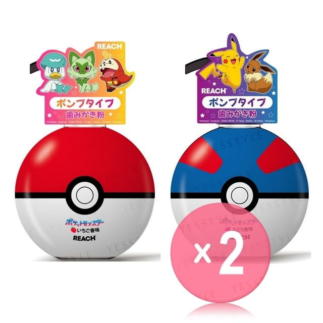Ginza Stefany Tokyo - Pokemon REACH Kids Pump Toothpaste Gel 2pcs Bundle Set