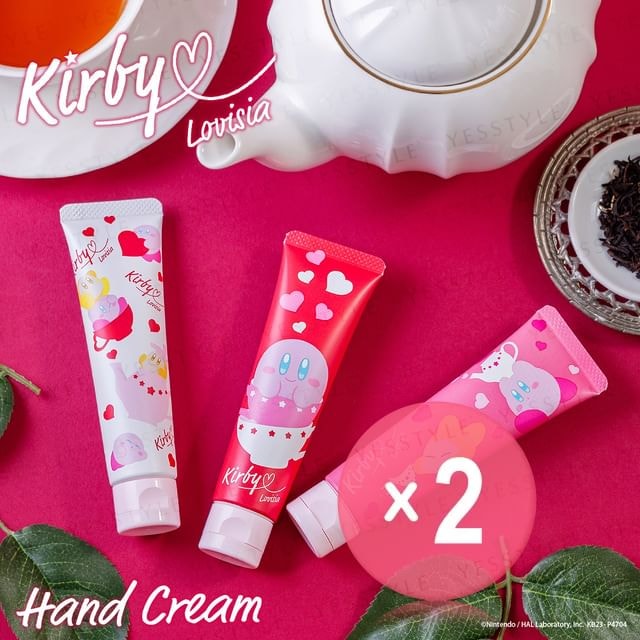 Lovisia - Kirby's Dream Land Hand Cream Heart Series 2pcs Bundle Set
