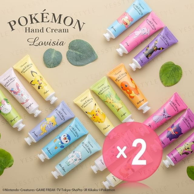 Lovisia - Pokemon Hand Cream 2pcs Bundle Set
