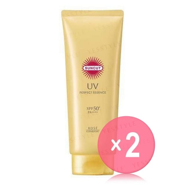 Kose - Suncut UV Perfect Essence SPF 50+ PA++++ 2pcs Bundle Set