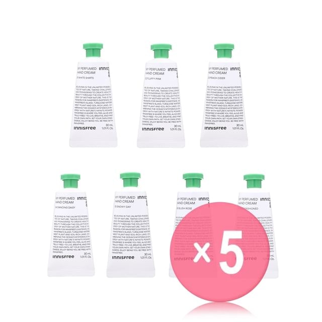 innisfree - My Perfumed Hand Cream - 7 Types 5pcs Bundle Set