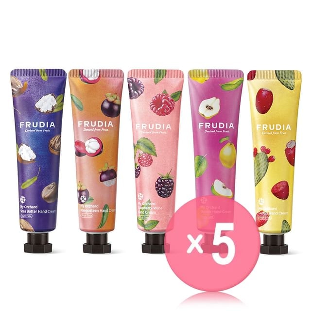 FRUDIA - My Orchard Hand Cream Rich Type - 5 Types 5pcs Bundle Set