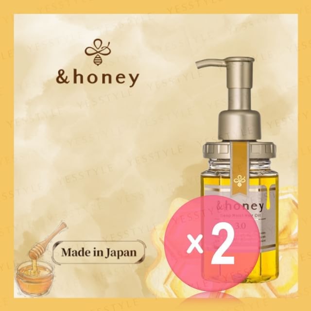 ViCREA - &honey Deep Moist Hair Oil 3.0 Damask Rose Honey 2pcs Bundle Set