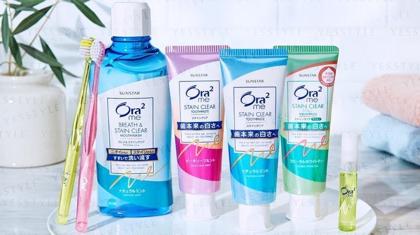 Sunstar - Ora2 Me Stain Clear Toothpaste 5pcs Bundle Set