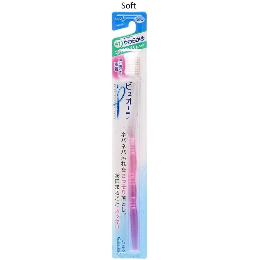 Kao - PureOra Compact Slim Head Toothbrush 5pcs Bundle Set