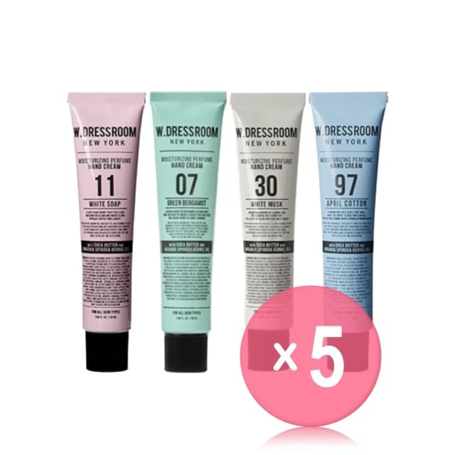 W.DRESSROOM - Moisturizing Perfume Hand Cream - 7 Types 5pcs Bundle Set