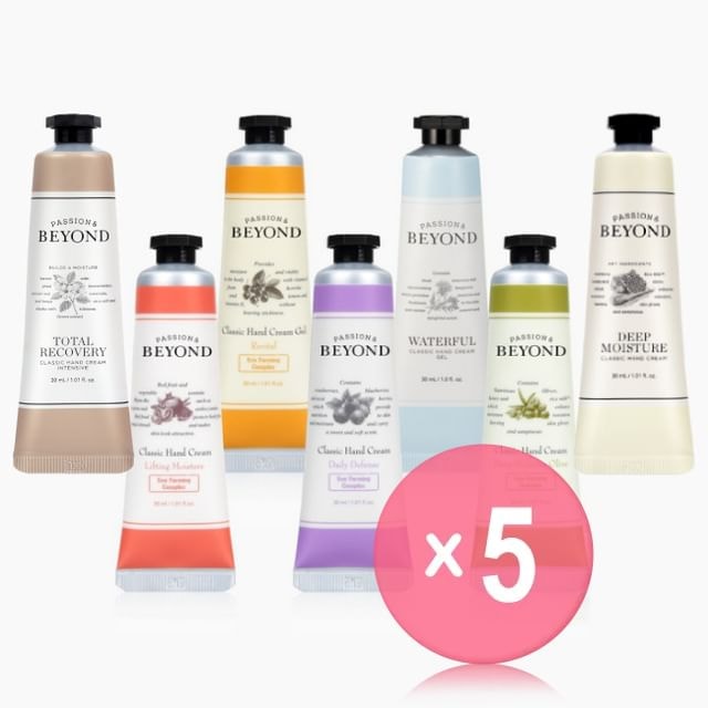 BEYOND - Classic Hand Cream - 7 Types 5pcs Bundle Set