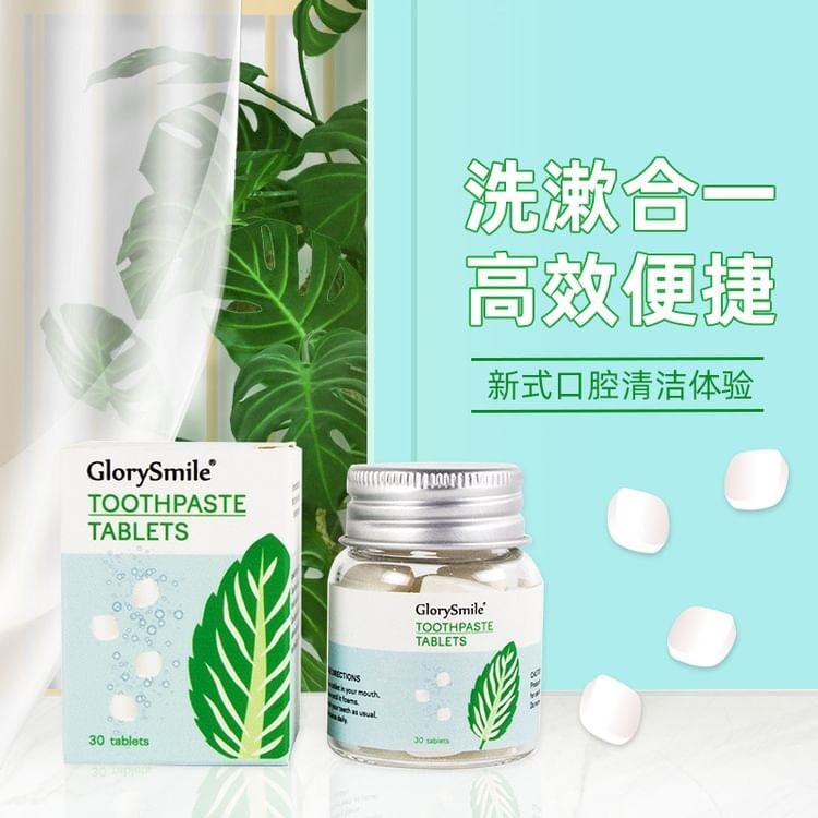 GlorySmile - Cleansing Toothpaste Tablets - 4 Flavors 10pcs Bundle Set (V34 - 30pcs x 10 pcs)