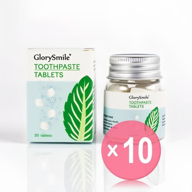 GlorySmile - Cleansing Toothpaste Tablets - 4 Flavors 10pcs Bundle Set