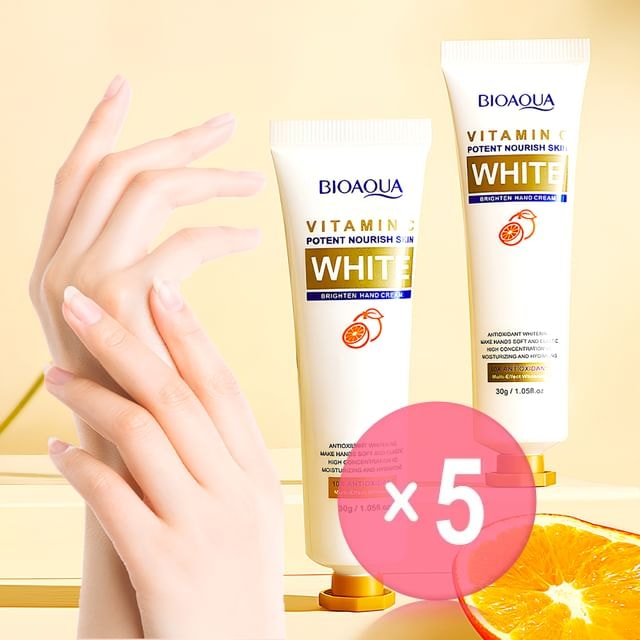 BIOAQUA - Vitamin C White Brighten Hand Cream 5pcs Bundle Set