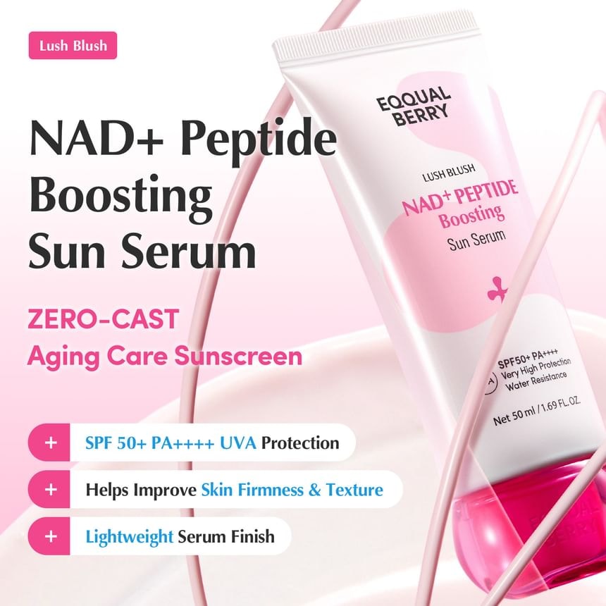 EQQUALBERRY - NAD+ Peptide Boosting Sun Serum (50ml)