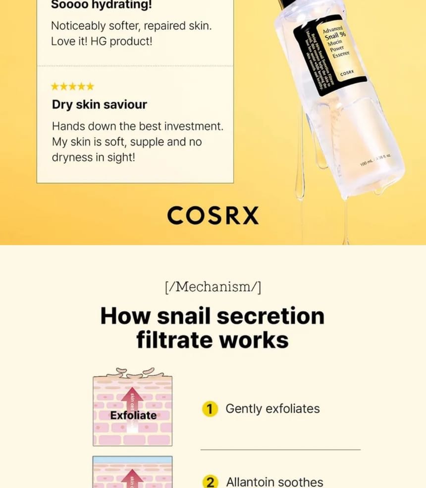 COSRX - Advanced Snail 96 Mucin Power Essence 2pcs Bundle Set