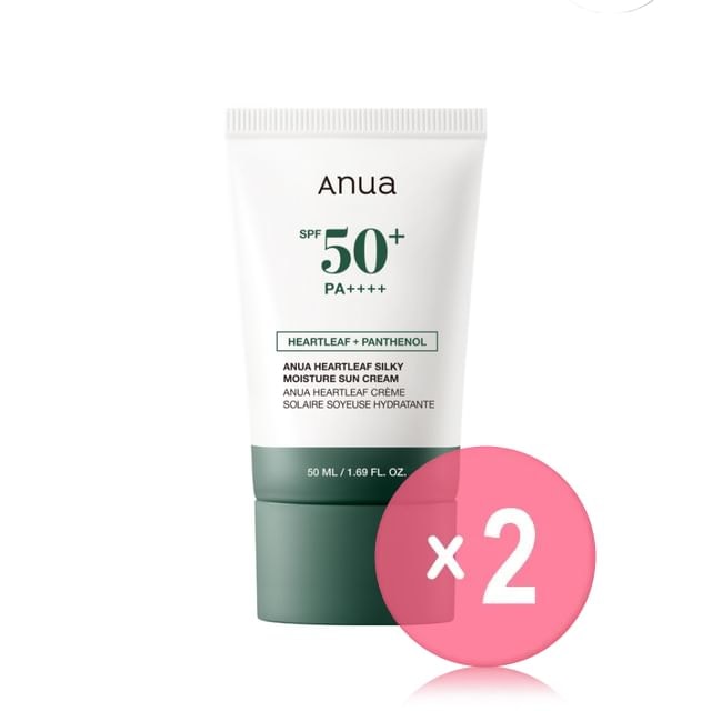 Anua - Heartleaf Silky Moisture Sun Cream 2pcs Bundle Set