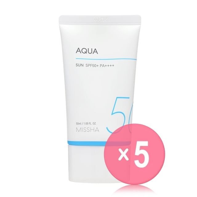 MISSHA - All Around Safe Block Aqua Sun 5pcs Bundle Set