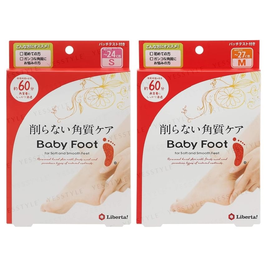 LIBERTA - Baby Foot Easy Pack 60mins 2pcs Bundle Set (1 pair x 2 pcs)
