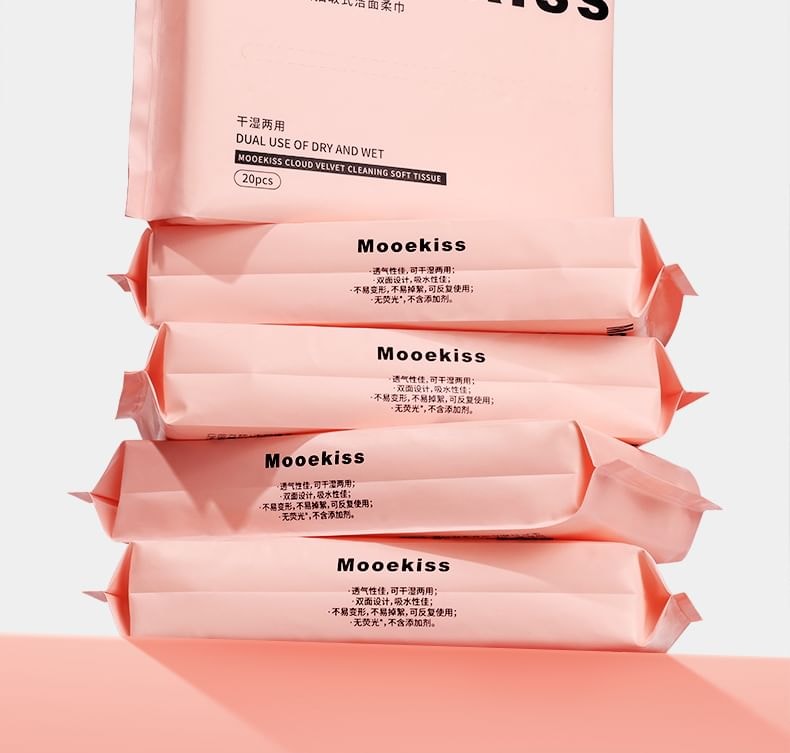 Mooekiss - Thickened Soft Cotton Face Towel 5pcs Bundle Set