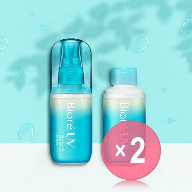 Kao - Biore UV Aqua Rich Aqua Protect Mist SPF 50 PA++++ 2pcs Bundle Set
