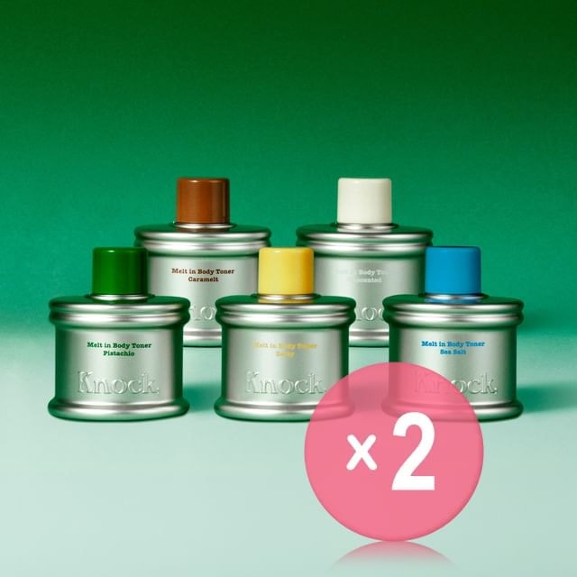 Knock, - Melt in Body Toner Mini - 5 Types 2pcs Bundle Set