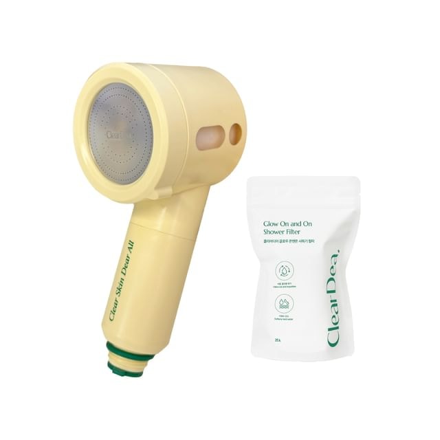 ClearDea - Bundle: Glow On And On Shower Head + Glow On And On Shower Filter Only