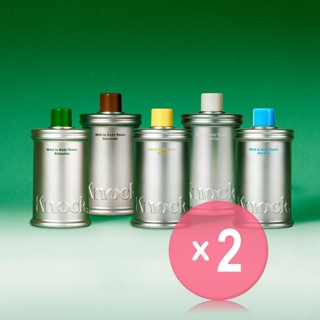 Knock, - Melt in Body Toner - 5 Types 2pcs Bundle Set