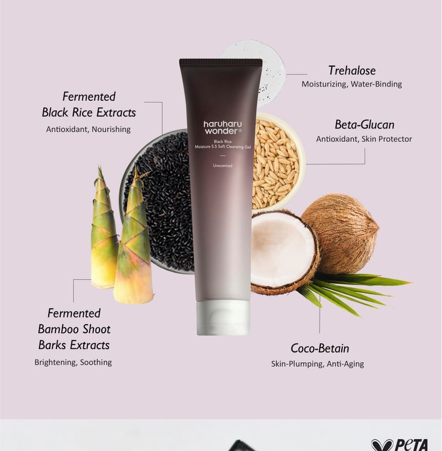 haruharu wonder - Black Rice Moisture 5.5 Soft Cleansing Gel