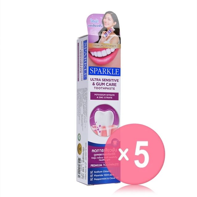 SPARKLE - Ultra Sensitive & Gum Care Toothpaste 5pcs Bundle Set