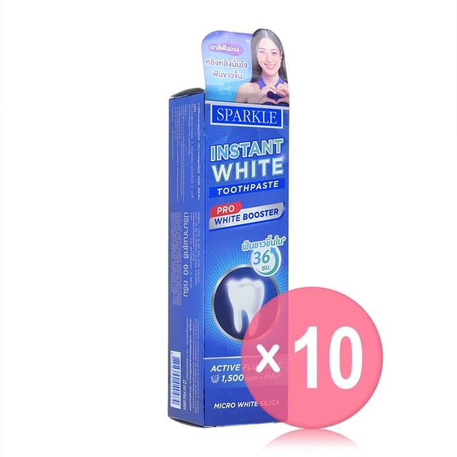 SPARKLE - Instant White Toothpaste Pro White Booster 10pcs Bundle Set